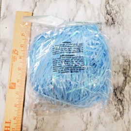1 pack blue iridescent grass Easter basket filler