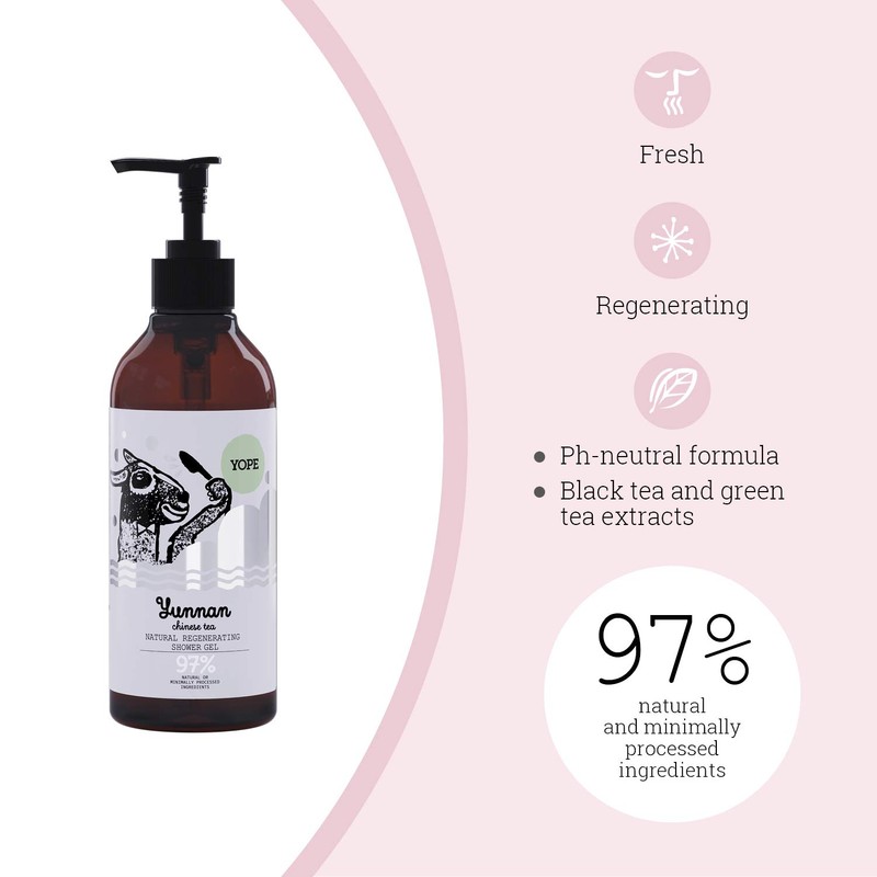 YOPE ECOCERT Natural Body Soap, 13.5 fl oz (400 ml),