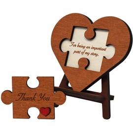 Wooden Therapist Appreciation Gifts - Thank You for Being Part of My Story Teacher Gift, Farewell Gifts for Female Mentor Friend, Thankful Memorial Keepsakes for Women or Men Thanks Puzzle Piece Sign