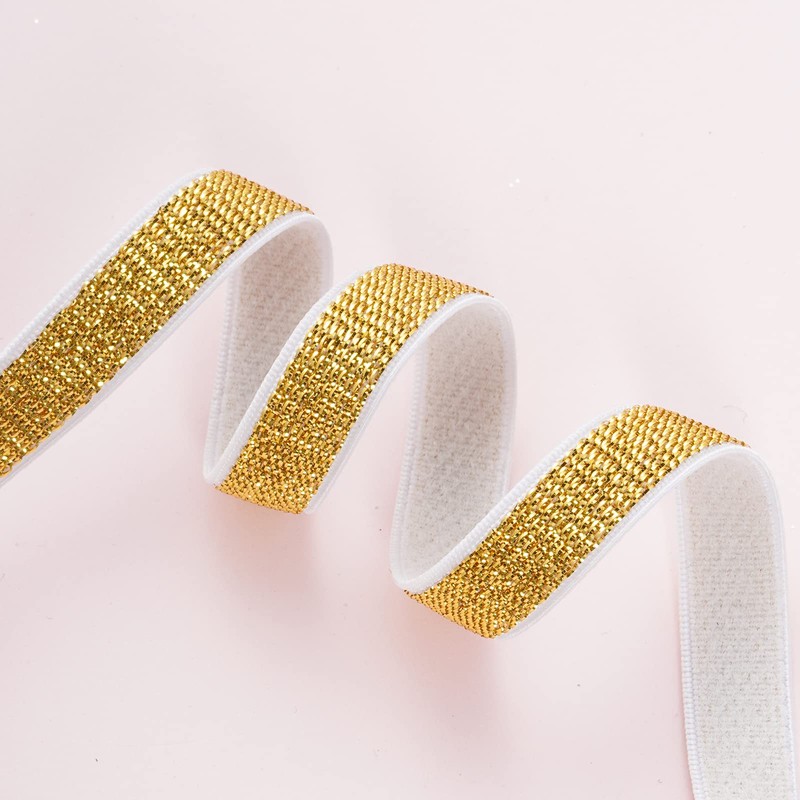 obmwang 4 Pairs Women's Bra Straps Glitter Elastic Adjustable Underwear