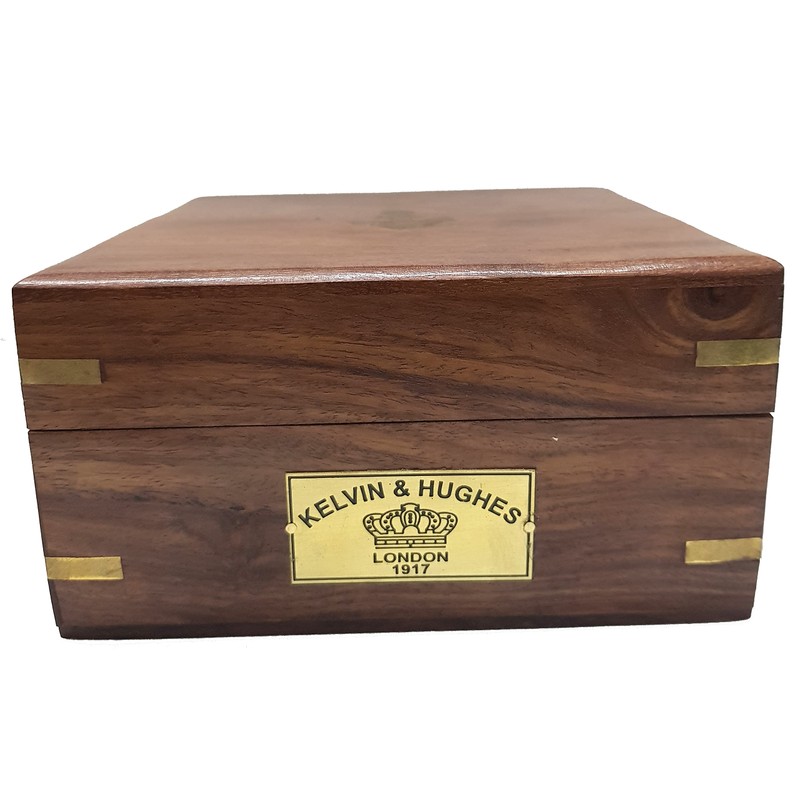 Vintage Antique Marine Anchor Design Handmade Wooden Box Nautical Brass