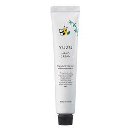 panda YUZU Mini Hand Cream, Made in Kochi Prefecture, Panda (0.7 oz (20 g), Daily Aroma Japan, Citrus, Citrus, Citrus, Made in Japan, Moisturizing, Hand Care, Gift, Present, Essential Oil Formulation,