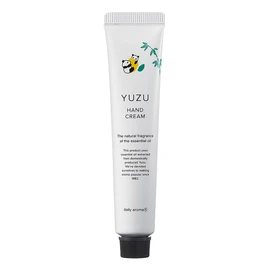 panda YUZU Mini Hand Cream, Made in Kochi Prefecture, Panda (0.7 oz (20 g), Daily Aroma Japan, Citrus, Citrus, Citrus, Made in Japan, Moisturizing, Hand Care, Gift, Present, Essential Oil Formulation,