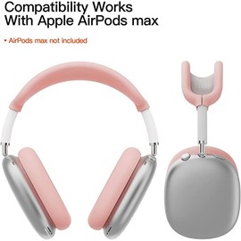 TONGJIE Silicon Case Compatible with AirPods Max, Overhead Cover | Earcup Cover | Ear Pad Cover Cases (Black)