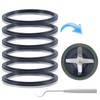 Pack of 6 Replacement Parts Gaskets with Lip Compatible with