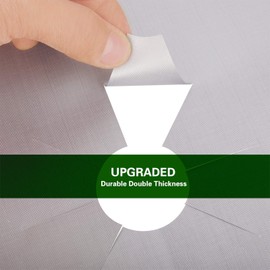 Forsisco Stove Burner Covers Upgraded Double Thickness Stove Covers for Gas Burners Silver Nonstick Gas Stove Burner Liners Reusable Kitchen Guardian Gas Stove Top Protector (8pcs)