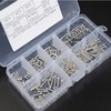 MEZOKUCEL Nuts, 230pcs M2 304 Stainless Steel Cup Head Hex