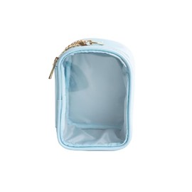 Wigo Colorful Mini Sewn Pouch, Pain Bag, Clear Bag, Mini Pouch, Bag, Pouch, Pushing Activity, Pushing Goods, Mini Bag, Gift, Spring, Summer, Autumn, Winter, Women's F Sax, saxon blue