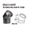 DuraVent 6DVL-E45 DVL Galvanized Steel/Stainless Steel Double Wall Wood Burning