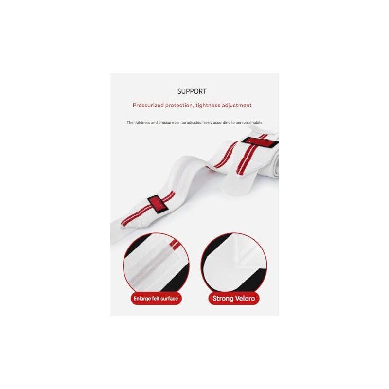 Improved Lifting Support & Stability - Gym Wrist Wraps for