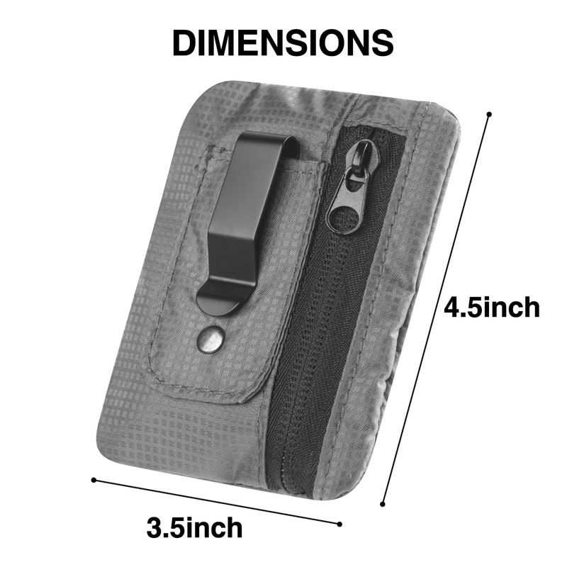 KOSMCCO RFID Blocking Clip Stash Pocket, Compact Hidden Travel Belt