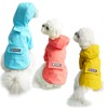 BPS BPS-9701AZ Waterproof Pet Dog Rain Jacket with Hood Pocket