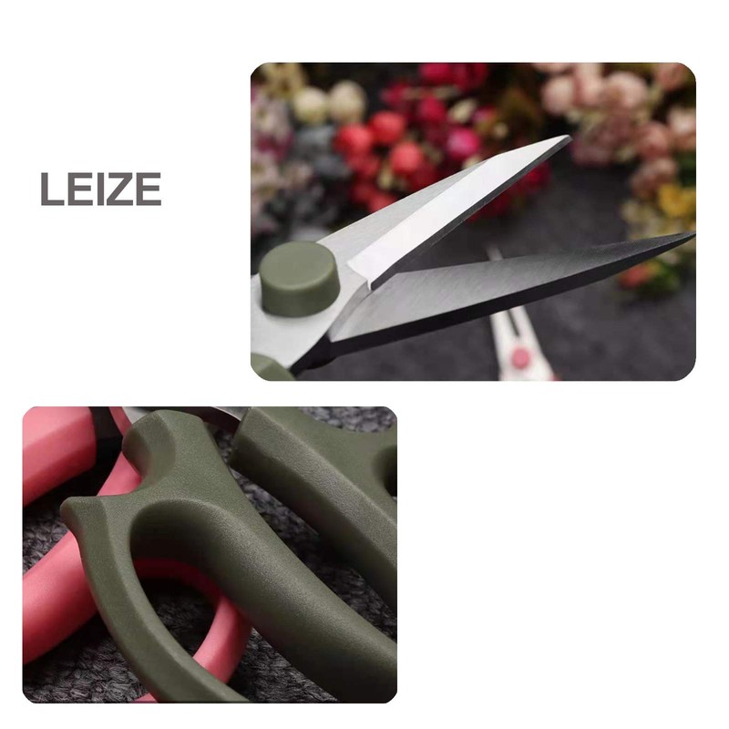 Leize Flower Scissors, Premium Thickened Stainless Steel Floral Shears, Strong