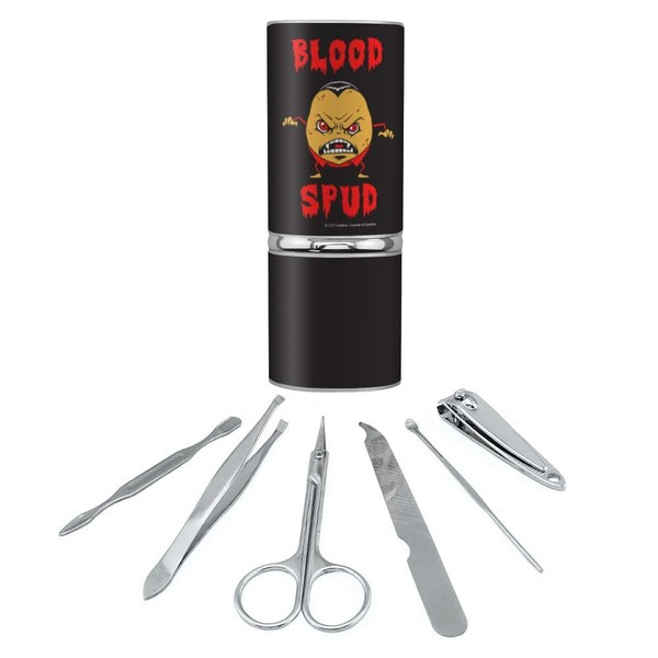 Blood Spud Vampire Potato Funny Humor Stainless Steel Manicure Pedicure