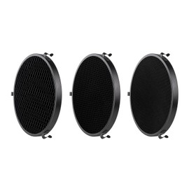 Walimex pro Honeycomb Set for Standard Reflectors - 3-Piece Set for Directional Light