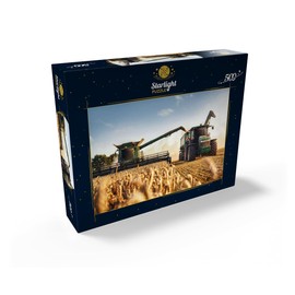 MyPuzzle Combine and Tractor for Wheat Field - Premium 500 Piece Jigsaw Puzzle for Adults