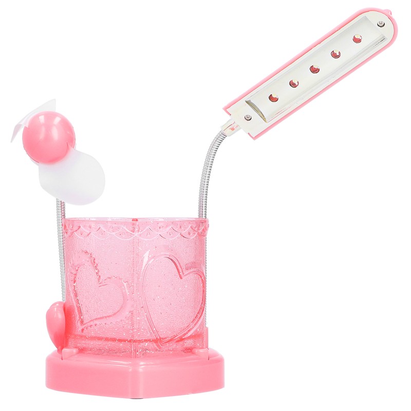 3 in 1 LED Pencil Holder Lamp Multifunction Fan Table