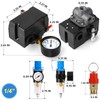 MEANLIN MEASURE Air Compressor Pressure Switch Control Valve 95-125 PSI