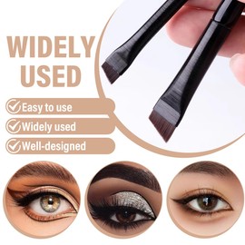 7 Stück Augenpinsel Pinselset, Präzisions-Eyeliner-Pinsel-Set, Abgewinkelter Augenbrauen Pinsel Dünn Eyeliner Pinsel Augenbrauenpinsel