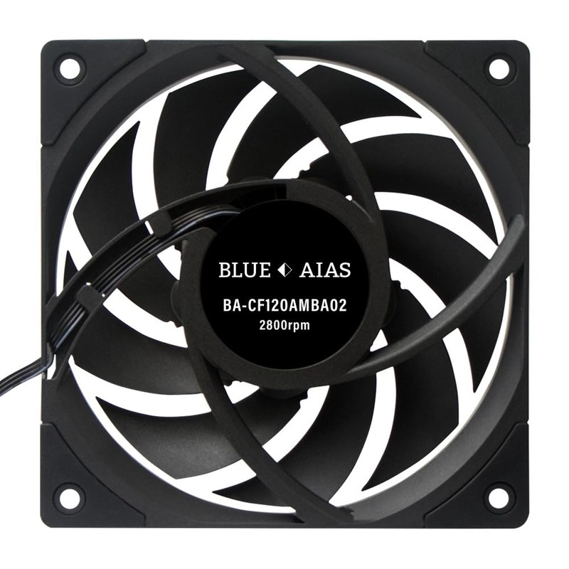 AINEX BA-CF120AMBA02 Copper Axis FDB Case Fan, 4.7 inches (120