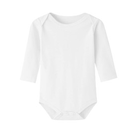Biniduckling Baby Girls' Body 3-Pack Long-Sleeved Plain -