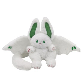 NatureMan 17.7 inch Bat Rabbit Plush Cushion Cute Bat Rabbit Plush Animal with Rabbit Ears and Bat Wings for Children Holiday Gifts