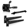 XFORT Premier Auto Gate Latch Black Pack, Complete with 300mm