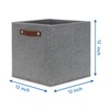 Temary 12x12 Storage Cube Bins 4 Pack Fabric Storage Cubes