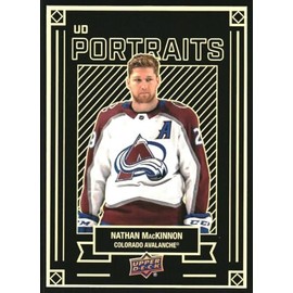 2022-23 Upper Deck Portraits Hockey #P25 Nathan MacKinnon Hockey Card