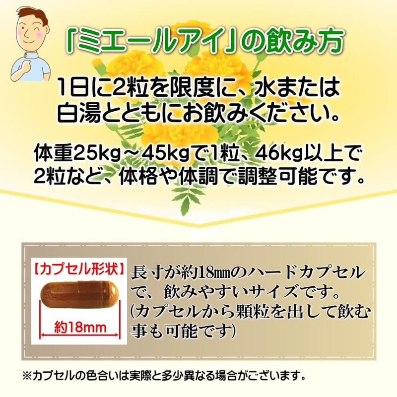 ルテイン 60mg 【全21成分 製薬会社製造】 ゼアキサンチン ブルーベリー 目 サプリ ミエールアイ