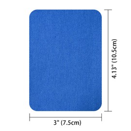 Guokuai Premium Quality Fabric Repair Patches Iron-on Patches for Clothing Inside & Outside Strongest Glue Cotton 3" by 4-1/4" (7.5 cm x 10.5 cm)… (6PCS-Royal Blue)