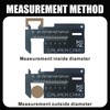 Hikiwin 2 Pcs Mini Vernier Caliper Keychain, Miniature Measuring Tool