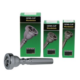 Gewa 710010 Mundstück Trompete 10 U, versilbert