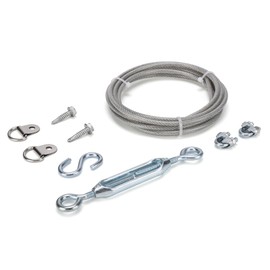 HILLMASTER Durable Anti-Sag Gate Kits for Wooden Fence, Gate Support Cable Kit in Zinc, Anti-Sagging Fence Gate Kit Steel, Wood Door Repair Kit for Outdoor