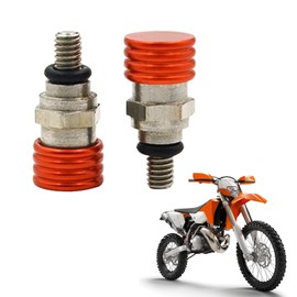 USTPO Motorcycle M4 0.7mm Fork Air Bleeder Pressure Relief CNC Aluminum Fits SX SXF EXC SMR 125 150 250 350 450 All Bike Models - Orange