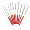 Mesee Mini Diamond Files Set, 10 Pieces Titanium-Coated Diamond Needle