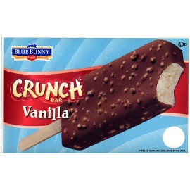 Blue Bunny 2005 Vintage Vanilla Crunch Bar (Blue Bunny) Ice Cream Truck Sticker 8"x 5"
