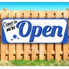 Open Banner 13 oz | Non-Fabric | Heavy-Duty Vinyl Single-Sided