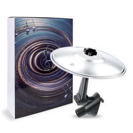 Car Cymbal, Car Air Vent Mini Drum Crash Cymbal for Car Vent, Make Your Driving More Fun, Suitable for All Types Of Vehicles, Silver