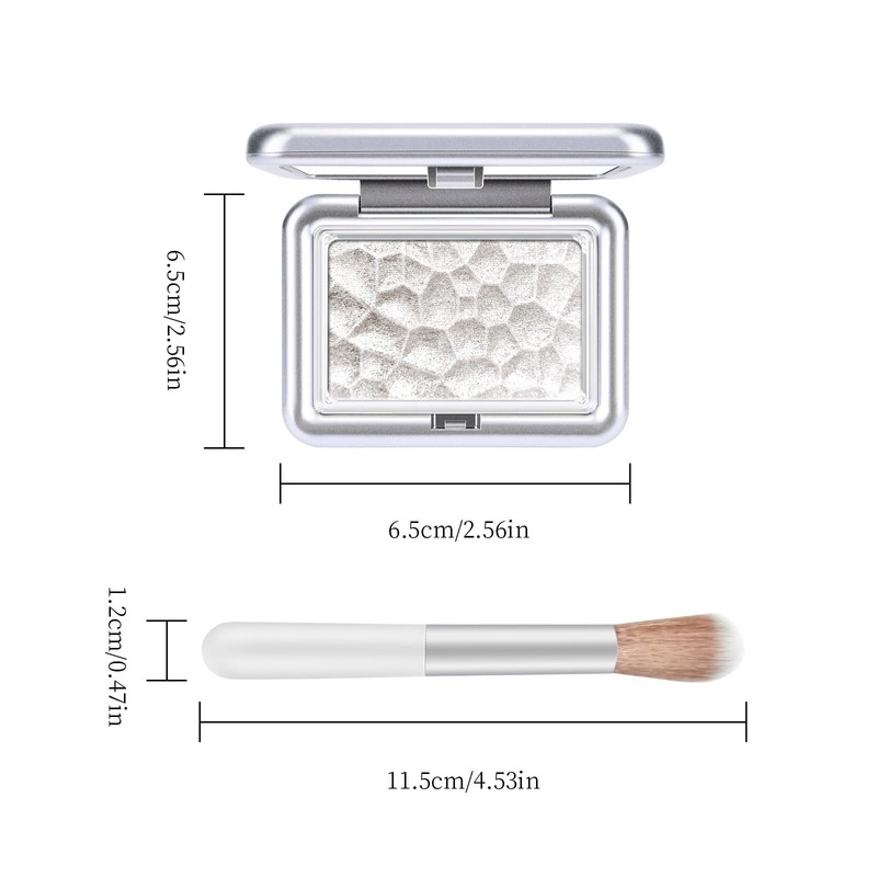 KYDA Highlighter Makeup Palette, Shimmer Highlighter Powder Makeup Palette, Diamond