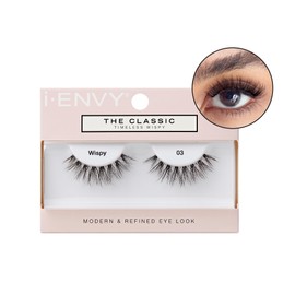 i-ENVY The Classic – Timeless Wispy Lash Extension, Modern & Redefined Eye Look, Lightweight Undetectable Clear Band for Natural Look (03)