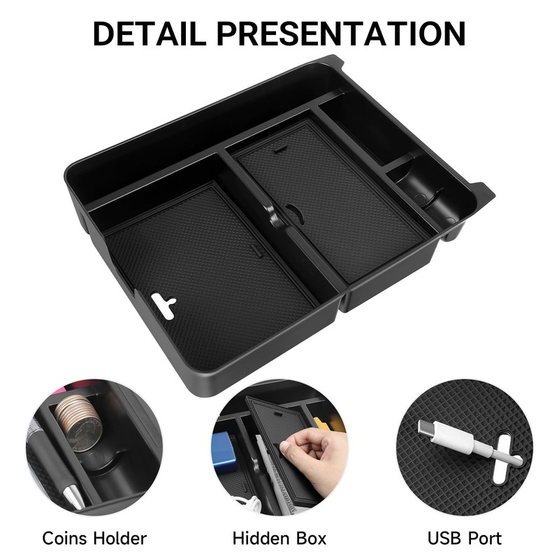 YOJOJOCO 2PCS Center Console Organizer Compatible with Honda 2023-2025 2026
