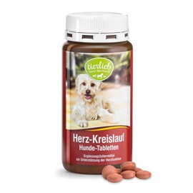 tierlieb Herz-Kreislauf Tabletten | Für Hunde | Mit Carnitin & Taurin | 180 Tabletten