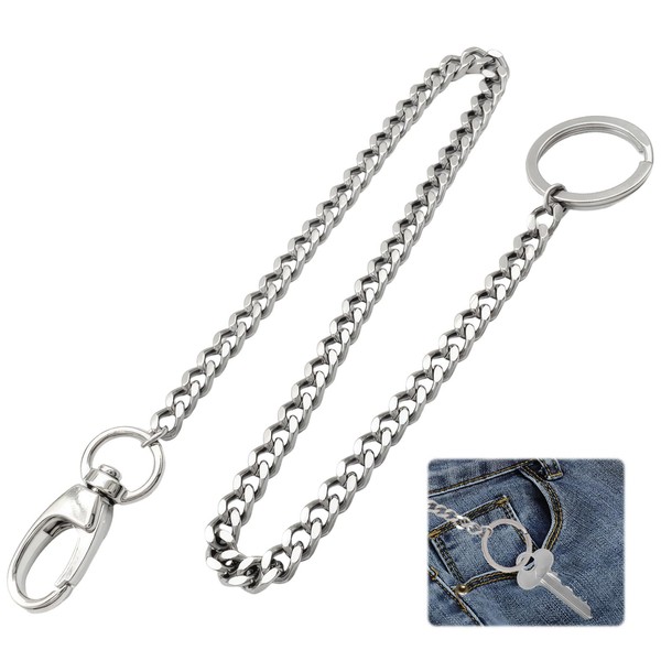 40 cm long chain for keys and wallets, high-quality wallet