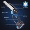O-CONN Mini Chainsaw Cordless, 6-Inch Portable Handheld Chainsaw with Security