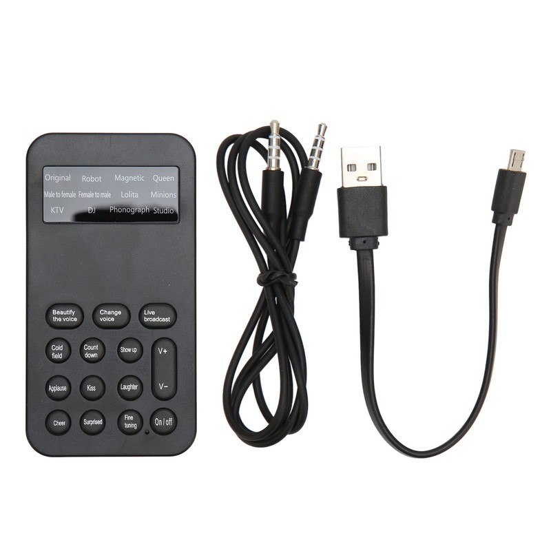 Handheld Voice Changer, Portable Voice Disguiser with 7 Voice Changes,