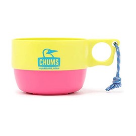 CHUMS CH62-1733-M094-00 Camper Soup Cup, Lime/Pink, 11.8 fl oz (350 ml), Diameter 3.7 inches (9.3 cm) x Height 2.7 inches (6.9 cm)