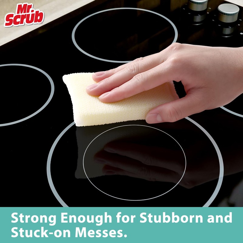Mr. Scrub All-Purpose Sponges, Non Scratch, for Washing and Cleaning