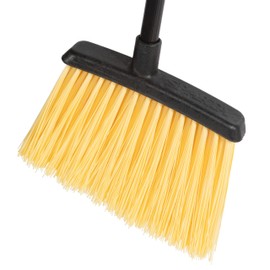 Carlisle FoodService Products Duo-Sweep Plastic Small Debris Angled Broom with Handle, 48 Inches, Natural - (Pack of 1)