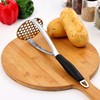 Joyoldelf Heavy Duty Stainless Steel Potato Masher, Professional Integrated Masher